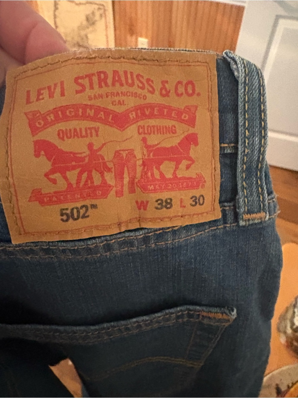 Levi's Straight Leg men’s Jeans in Dark Blue Denim